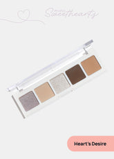 AOA Mini Sweethearts 5-Color Eyeshadow Palette Heart's Desire COSMETICS - Shop Miss A